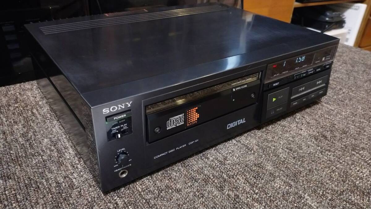 SONY CDP-101 The First CD Player Overhauled Rare Operation