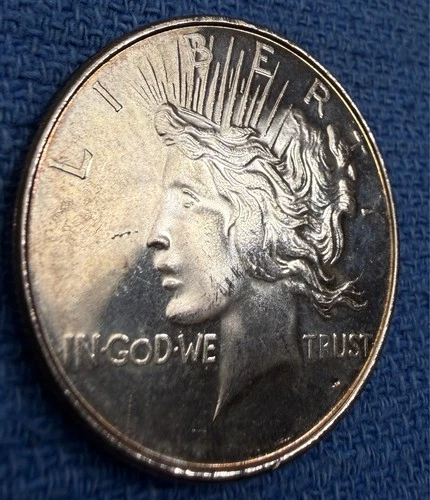 Peace Dollar Silver Round--1 Troy oz. Fine Silver