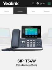 Yealink SIP-T54W VoIP HD Display Corded Telephone with Speakerphone