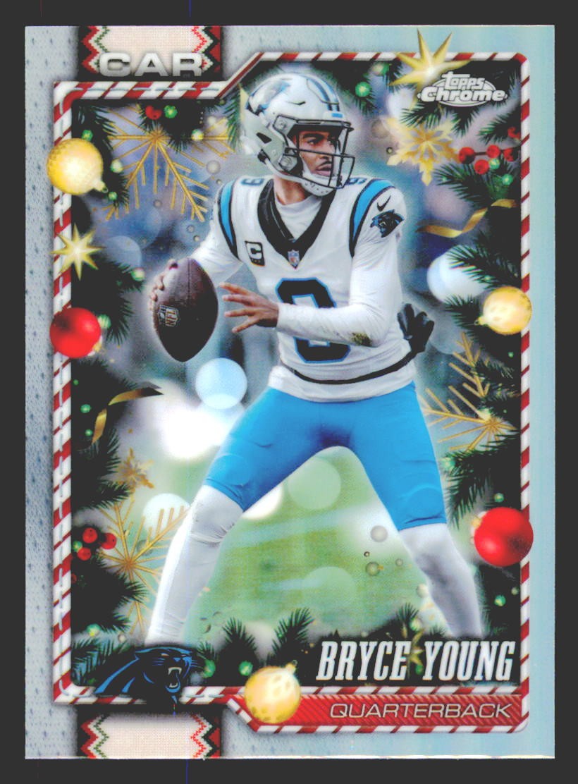 2026 TOPPS Holiday Football Bryce Young Chrome Refractor