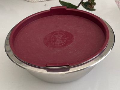 AMC Schüssel mit Deckel 28x 10 cm Gebraucht Edelstahl (Schale) Servierschale