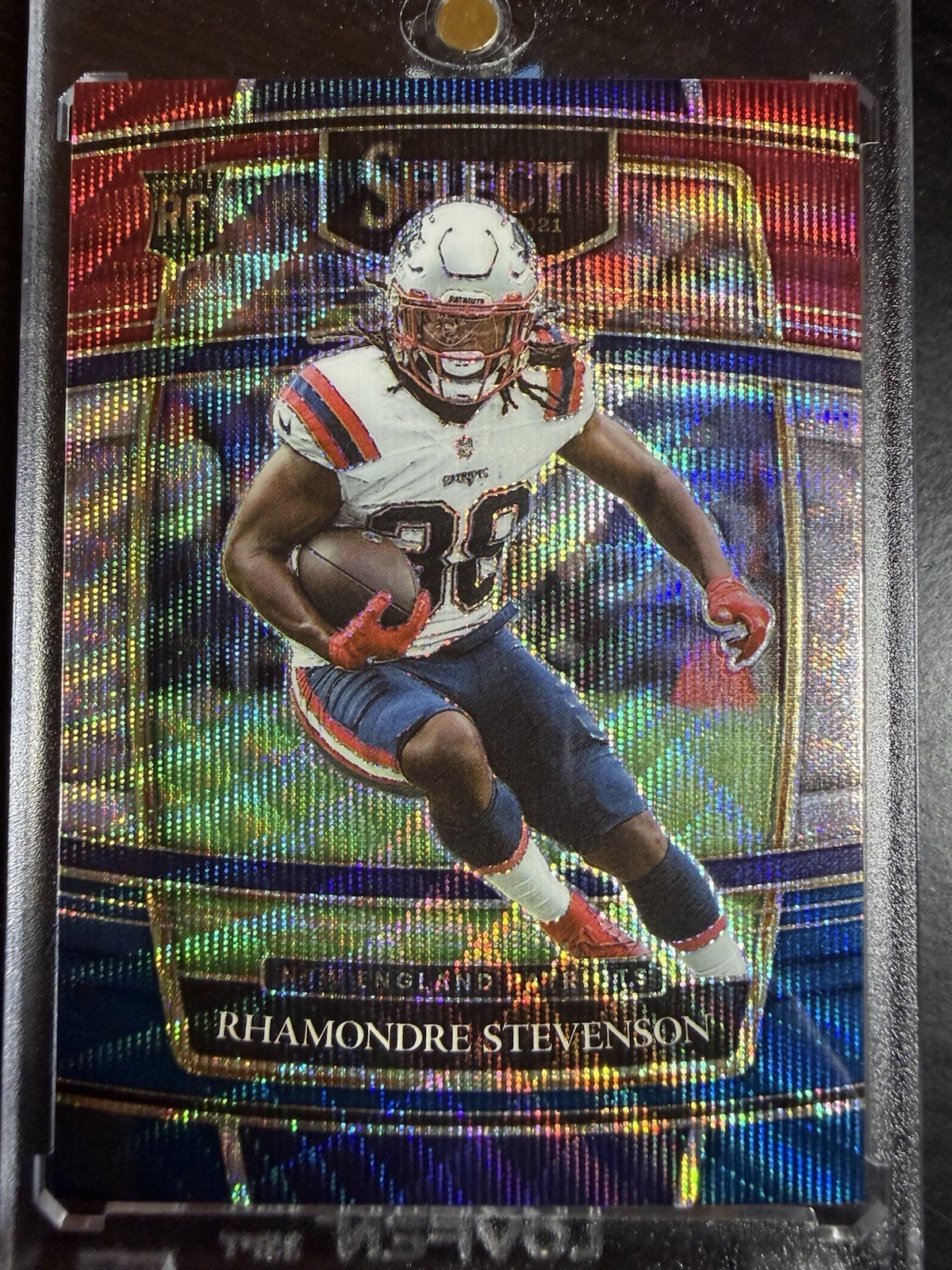2021 PANINI SELECT 75 RHAMONDRE STEVENSON TRI-COLOR PRIZM 225/249 SP ROOKIE