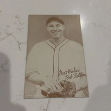 1939-46 Exhibits Salutation Set-Break # 15A Bob Feller/portrait VG