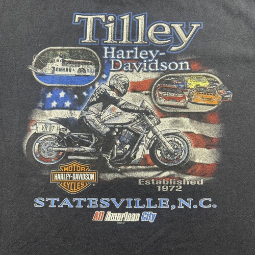 Harley-Davidson, Harley-Davidson Shirt Mens Small Black Tilley Statesville NC Vintage 2003