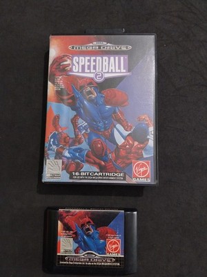 SPEEDBALL 2 SEGA MEGA DRIVE PAL Sport Spiel Komplett Ausgabe 1x Gebraucht