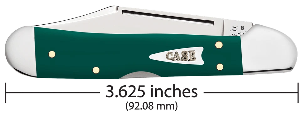 Case xx Cuchillos Mini Copperlock Abeto Verde Sintético 64534 Cuchillo Foto 3 de 3
