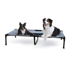 K&H Elevated Outdoor Dog Cot - Breathable, Cooling Mesh, Large, Portable Pet Bed