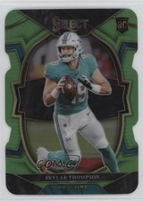 2022 Panini Select Concourse Neon Green Prizm Die-Cut /299 Skylar Thompson 0z6b