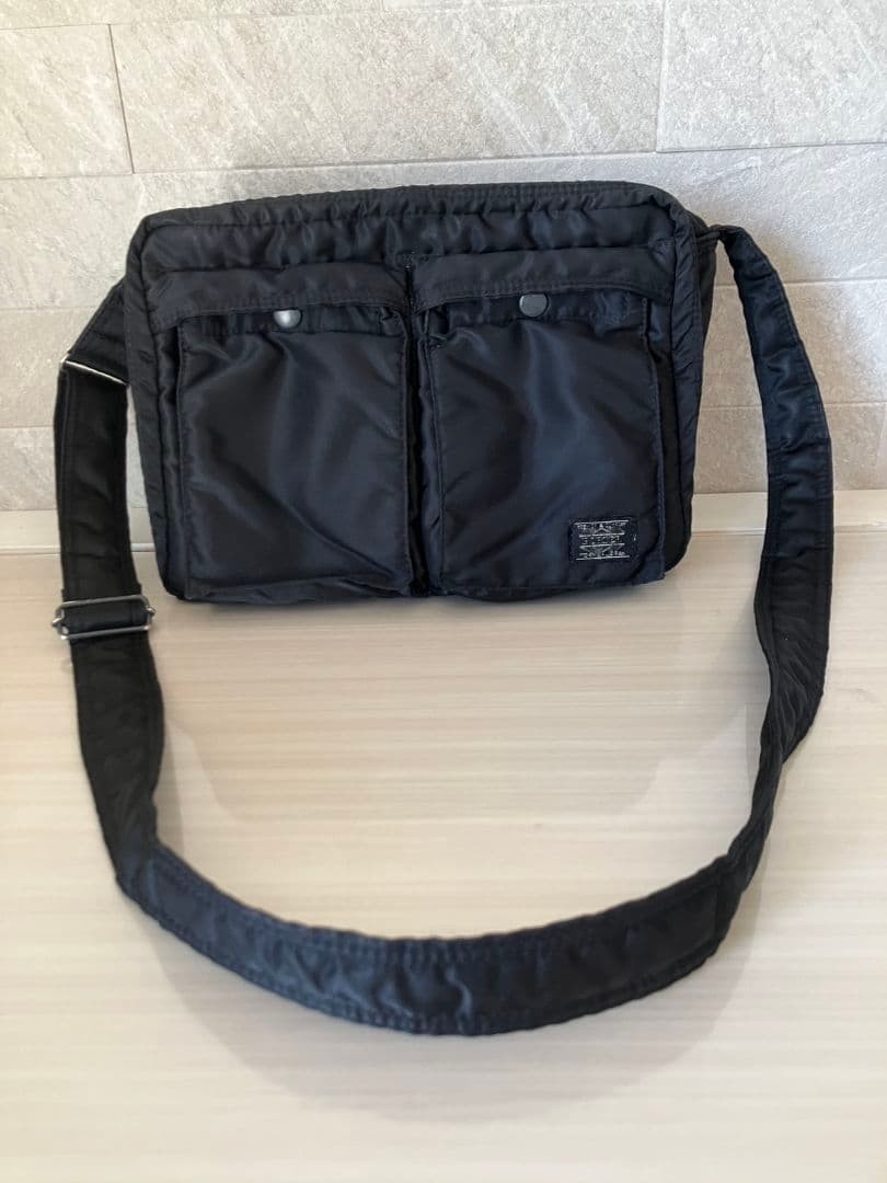 PORTER Yoshida Tanker 2Layer Shoulder CrossbodyBag Black Made in Japan Authentic