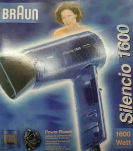 Braun Silencio 1600 Voir 1995 Haartrockner Fön NEU - Bitte Alles Lesen !!!