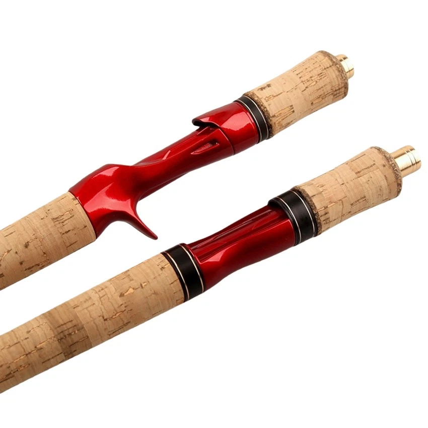 ABUJIA Travel Spinning Fishing Rod 6.6ft-8ft 8-15lb M Carbon Trout Casting Rod - Image 3 of 4