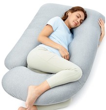 Momcozy Cooling Pregnancy Pillow U Shaped Full Body Maternity 57"