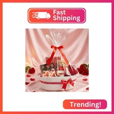 Yeeeasy Small Woven Basket with Bow and Gift Bag Simplicity Home Decor Rope Bask