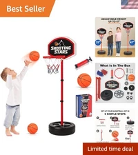 Toddler Hoop Indoor - Hoop Toddler, Adjustable Indoor & Outdoor Mini Court - ...