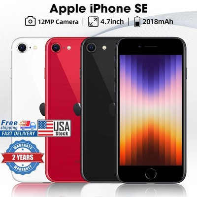 New Apple iPhone SE 3rd Gen (2022) 256G-64GB Fully Unlocked US