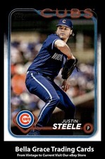 2024 Topps Justin Steele #318 Chicago Cubs MLB Baseball 