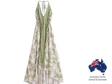 Floral Print Backless Sexy Beach Bohemian Maxi Dress Lady High-Low Tassel Strap