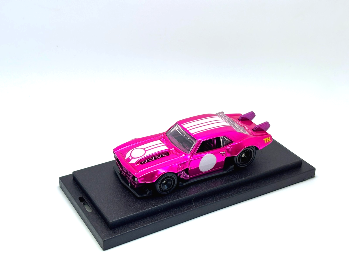 Custom Spectraflame Mirror Chrome PINK 1/64 Hot Wheels CUSTOM '68