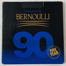 Iomega Bernoulli 90 MB Disk w/ Case Used Vintage Blank Media DOS Retro Computing