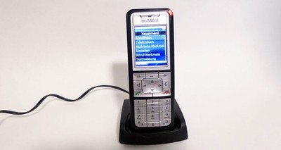 AASTRA/ Mitel  622d V2 DECT Handset + Ladeschale + Gürtelclip + Akku