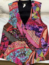 Versace Mens Reversible Silk Vest Size M EXPR...