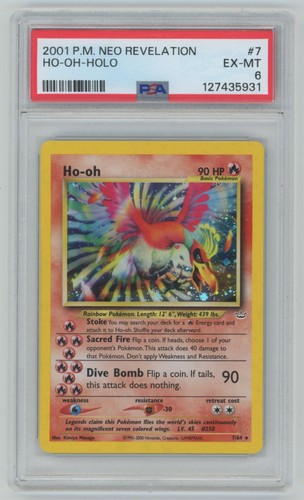 Ho-oh (Unlimited) graded PSA 6 for sale on eBay