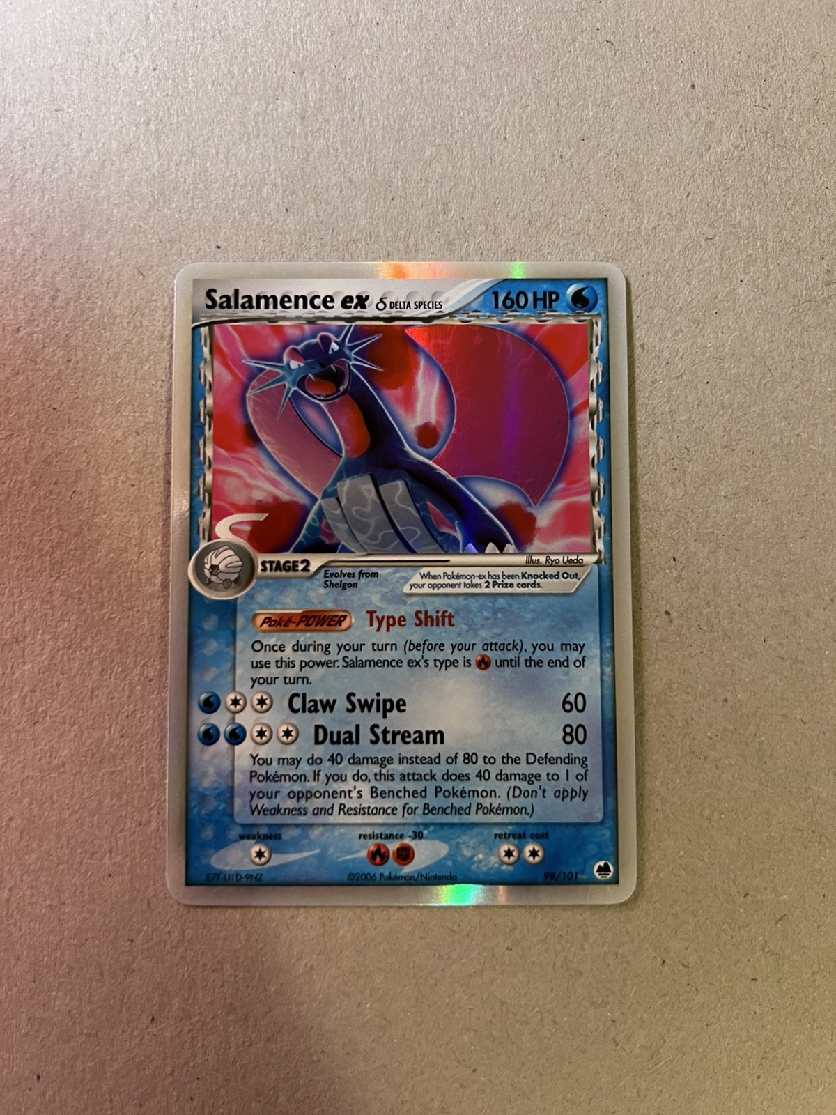 Salamence EX 98/101 NM-MN EX Dragon Frontiers