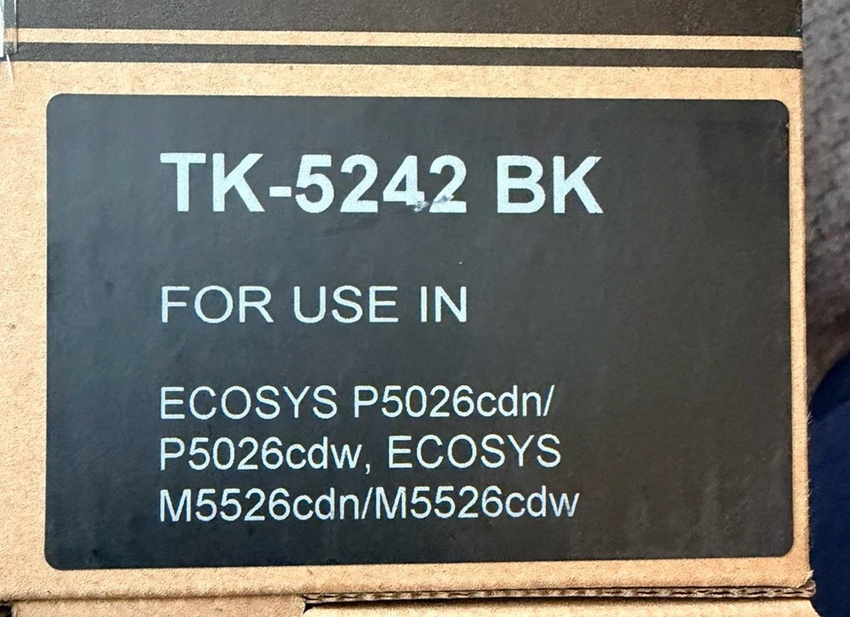 Juego de 4 cartuchos de tóner Kyocera TK5242 ECOSYS P5026cdw cdn M5526cdn cdw Foto 4 de 4