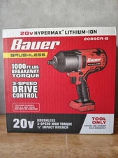 Bauer 2085CR-B- Impact Wrench Cordless 20v Brushless 1,000ftlbs- Red