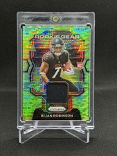 2023 Panini Prizm - Rookie Gear Bijan Robinson #RG-BR Neon Green Pulsar Prizm...