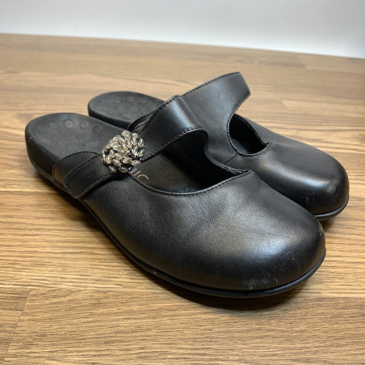 Vionic Shoes Vionic Joan VIONIC 474 Joan Black Leather Mule