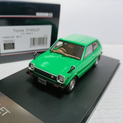 Hi Story 1/43  Starlet S 1978 Green Little Lucky Star Car Model