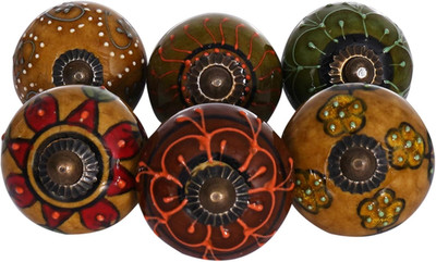Dresser Knobs for Cabinets and Drawers Vintage Colorful Assorted Ceramic Drawer