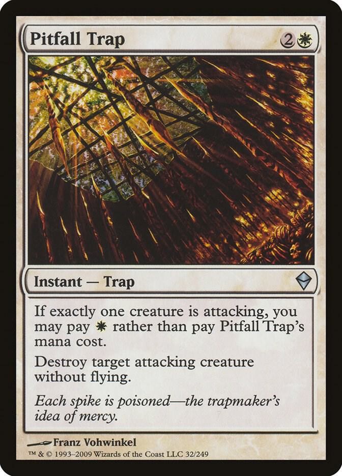 Pitfall Trap 32 Uncommon Zendikar Magic: The Gathering Lightly Played