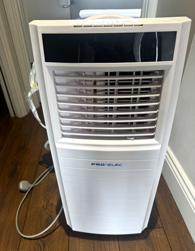PRO-ELEC Portable Air Conditioner White Single Hose Remote Digital Timer