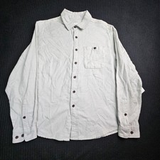 Katin Twiller Flannel Shirt Men  s Small Gray Sage Green Button Up Cotton NEW...