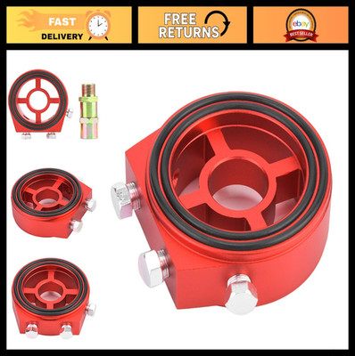 Universal Aluminum Oil Filter Sandwich Plate Adapter Kit for Cooler & Temp Gauge