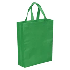 38x30cm Reusable Gift Bag, 10Pcs Vertical Style Non-Woven, Dark Green