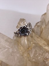 Sterling Silver Sunflower Ring Size 7.5