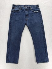 Vintage Levis 501 Jeans Mens 38x32 Blue Regular Straight Button Fly Denim Y2K