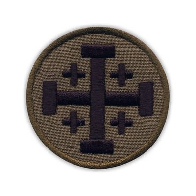 Jerusalem cross - subdued Patch/Badge Embroidered