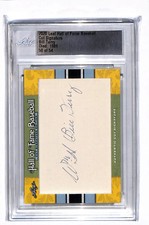 2020 Leaf Hall of Fame Baseball Cut Signature Edition Bill Terry Cut Auto