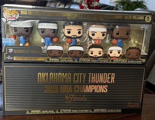 Funko Pop! Oklahoma City Thunder 2025 NBA Champions 5-Pack -Fanatics (Exclusive)