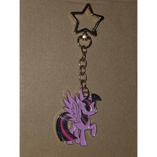 My Little Pony Keychain Charm Twilight Sparkle Metal Enamel  Sparkles MLP NEW