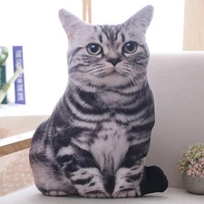 1pc 40cm Simulation Plush Cat Pillows Soft Stuffed Animals Cushion Sofa Decor Ca