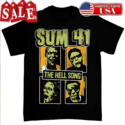 Classic Sum 41 Band Tour Men S-5XL Tee New T-Shirt