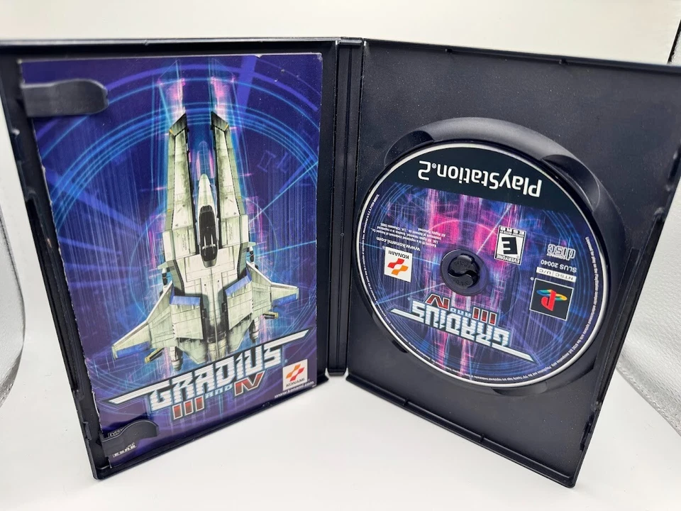 Gradius III & IV PlayStation 2 Complete CIB  With Manual *Disc Mint* - Image 3 of 3