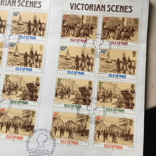 ISLE OF MAN 1987 BOOKLET Victorian Scenes On A LARGE First Day Cover Douglas Pk - Picture 3 of 4