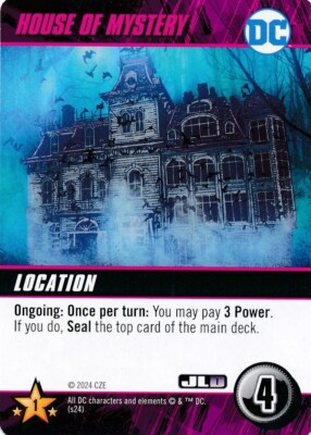 HOUSE OF MYSTERY DC Comics Deck Building Game card JUSTICE LEAGUE DARK
