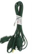 9' Extension Cord, 9 Outlet Power Tap For Decorations & Lights